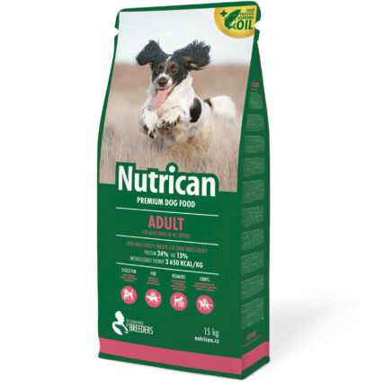 Nutrican Adult Dog Food 15kg – Premium Dry Food for Small & Medium Dogs