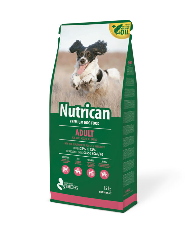 Nutrican Adult Dog Food 15kg – Premium Dry Food for Small & Medium Dogs