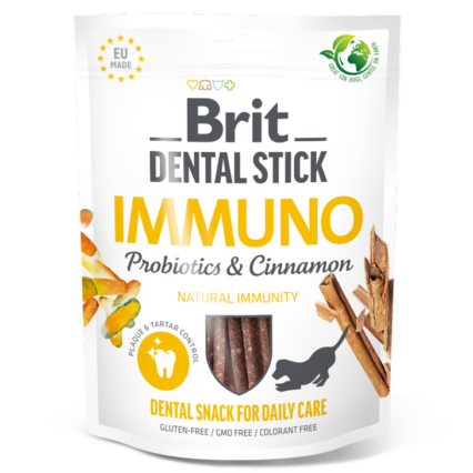 Brit Dental Stick for Dogs with Probiotics & Cinnamon – Natural Daily Oral Care