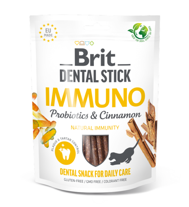 Brit Dental Stick for Dogs with Probiotics & Cinnamon – Natural Daily Oral Care