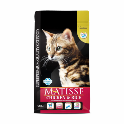 Farmina Matisse Chicken & Rice Adult Cat Food – High Protein Balanced Diet