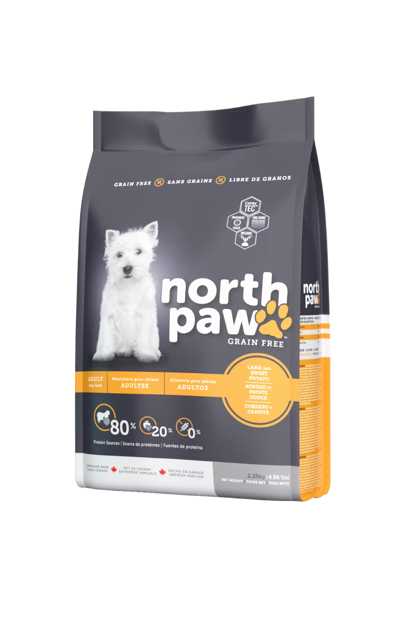northpaw-grain-free-adult-dog-food-lamb-mini-pets-world (2) North Paw Grain Free Lamb and Sweet Potato Adult Dog Food – premium chicken-free dry dog food with omega-3, antioxidants, and high protein for healthy adult dogs