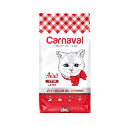 Carnaval Adult Cat Food with Lamb 1.5kg – Premium Dry Cat Food