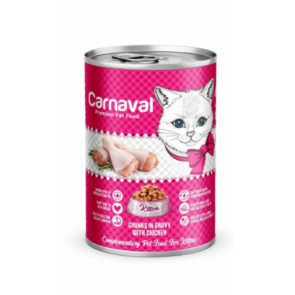 Carnaval Kitten Wet Cat Food Chicken 400g for healthy kitten growth