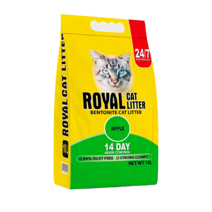 Royal Bentonite Imported Apple Cat Litter 25L – Premium Clumping Odor Control