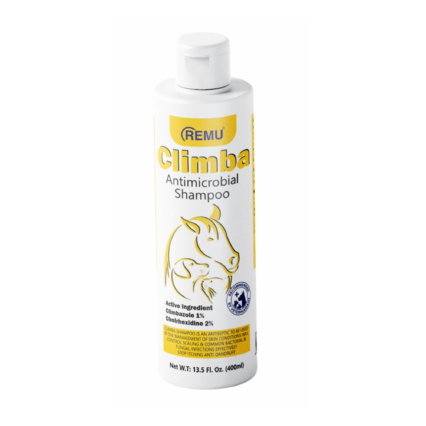 Remu Climba Antimicrobial Medicated Shampoo for Cats, Dogs & Horses – Climbazole 1% and Chlorhexidine 2%